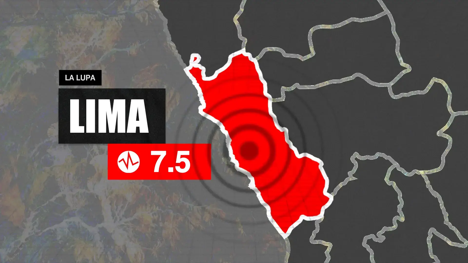 Fuerte temblor en Lima: Sismo de gran magnitud 7.5 con epicentro a 15 km al SO de Mala