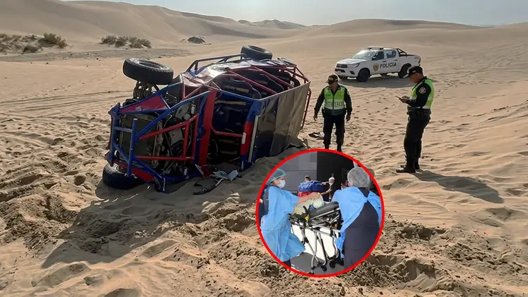 Turista estadounidense termina con el brazo amputado en Ica tras volcadura de tubular en Huacachina
